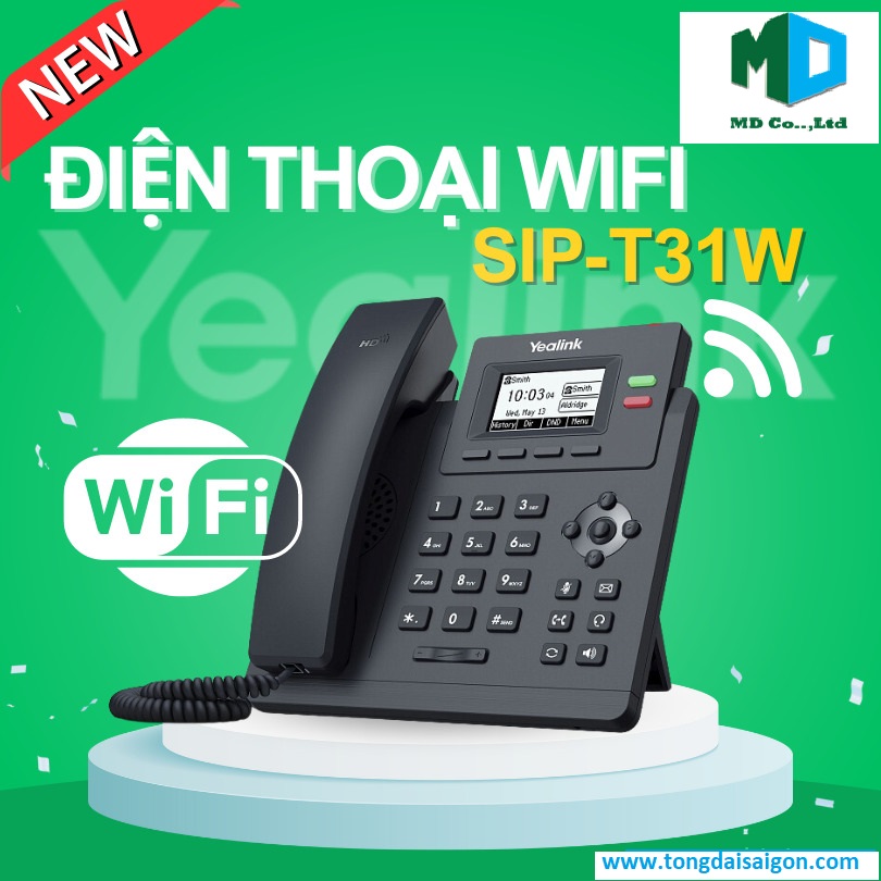 Điện thoại IP  Wifi Yealink  Sip-T31W